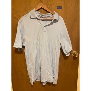 Tommy Bahama Golf Polo, Blue and White Stripes, XL